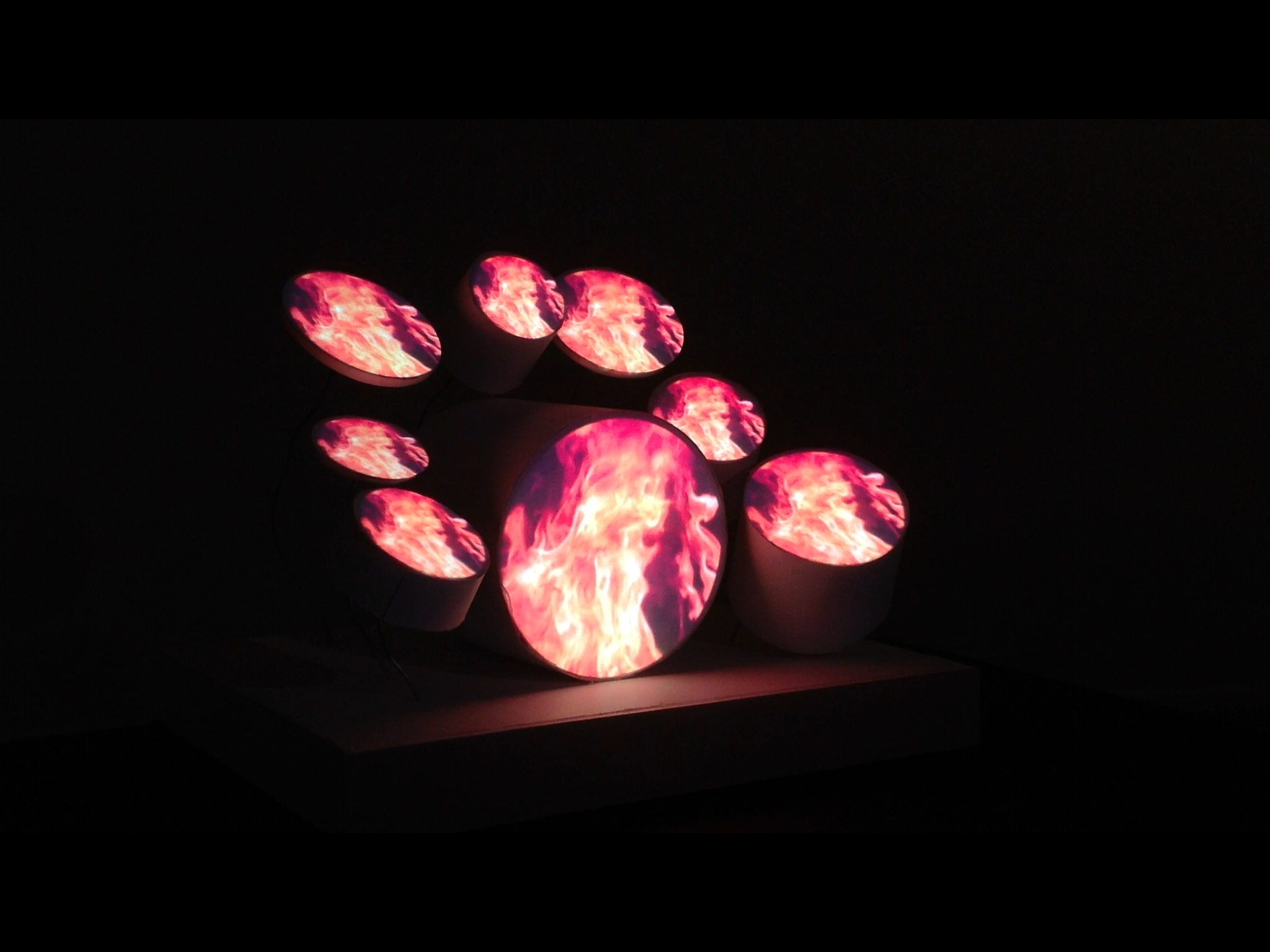 Miniature Projection Mapped Drums